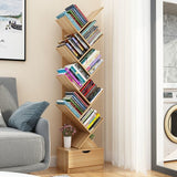 HULIANFU Vertical Bookshelf Creative Art Net Red Floor Ins Wind Group Device Three-dimensional Shelf Simple Small Combination