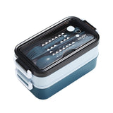 HULIANFU Lunch Box Bento Box for School Kids Office Worker 3layers Microwae Heating Lunch Container Food Storage Box