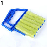 HULIANFU Microfibre Venetian Blind Cleaner Window Conditioner Duster Shutter Clean Brush washable venetian blind blade cleaning cloth