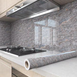 HULIANFU 2023 Vinyl Self Adhesive Waterproof Decor Paper for Home Peel and Stick Removable Thicken Wallpaper Fire Lime Marble Wall Sticker