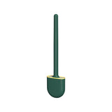 HULIANFU Silicone Toilet Brush Wall-Mounted  Soft Bristles Brushes Set Wash Toilet Wc Accessories with Holder Cleaning Bathroom Tool 20