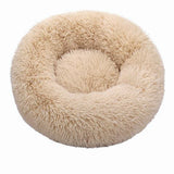 HULIANFU Long Plush Dog Bed House Dog Mat Winter Warm Sleeping Cats Nest Soft Long Plush Dog Basket Pet Cushion Portable Pet Bed