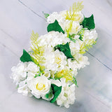 HULIANFU Luxury Wedding Road Cited Flowers Rose Peony Hydrangea Mix DIY Arched Door Flower Row Window T Station Wedding Decoration