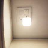 HULIANFU Night Light With EU Plug Smart Motion Sensor LED Night Lamp wall lights for home  Aisle WC Bedside Lamp For Hallway Pathway A3