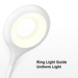 HULIANFU LED Desk Lamp Portable Night Light Lamp Freely Foldable Table Lamp USB LED Luminaria De Mesa Super Bright Ring Lights Non Strobe