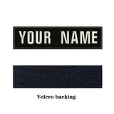 HULIANFU National Flag 10X2.5cm Embroidery Custom Name Text Patch Stripes Badge Iron On Or Sew On Or Velcros Patches For