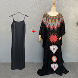 hulianfu Women Long Sleeve Round Neck Fashion Casual Solid Color Sexy Fancy Party Lace And Floor Dress