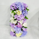 HULIANFU Luxury Wedding Road Cited Flowers Rose Peony Hydrangea Mix DIY Arched Door Flower Row Window T Station Wedding Decoration