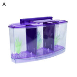 HULIANFU Multifunctional Acrylic Split Fish Tank Breed Box with LED Light Imitation Plant Fish Tank Acrylic Non-toxic Aquariums