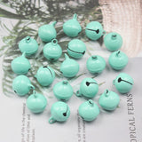 HULIANFU  15PCS Beautiful Metal Bells Loose Beads Jingle Bell For Christmas Party Crafts Decoration DIY Make Earrings Pendants Material