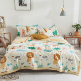 HULIANFU Svetanya Print Thin Quilt Soft Throws Blanket (no Pillowcase)