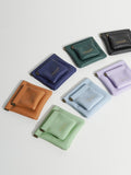 HULIANFU Lady Cosmetic Bag Small Portable Airpods Protective Sleeve Mini Bag Earphone Sundries Lipstick Storage Bag PU Leather Small Bag