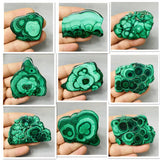HULIANFU Natural Light Shooting Rock Mineral Specimens Malachite Rocks Witchcraft Crystal and Stone Healing Home Spirit Decor Gifts