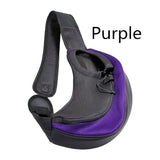 HULIANFU Pet Puppy Carrier S/L Outdoor Travel Dog Shoulder Bag Mesh Oxford Single Comfort Sling Handbag Tote Pouch