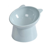 HULIANFU New Cat Bowl High Foot Dog Bowl Neck Protector Cat Pet Food Water Bowl Anti-overturning Binaural Pet Feeding Cup Pet Feeder Bowl