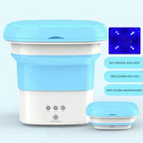 HULIANFU Portable Mini Folding Washing Machine for Socks Underwear Clothes Washer with Dryer Bucket Cleaning Washer Washing Machine