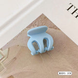 HULIANFU Sweet Solid Color Hair Clip for Women Girls Hair Claw Chic Barrettes Claw Crab Hairpins Styling Fashion Spring Hair Accessories
