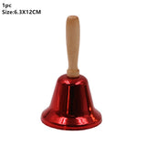 HULIANFU 2023 Christmas Hand Bell Bauble Jingle Bells Gold School Handbell Restaurant Supplies Xmas Noel New Year 2023 Adornos De Navidad