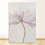 HULIANFU Scandinavian Flower Canvas Art Abstract Painting Print Feather Decoration Picture for Living Room Nordic Home Decor Wall Poster