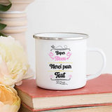 HULIANFU Merci Maîtresse/Atsem Print Coffee Mug Creative Enamel Cups Drinks Water Milk Cup Mug School Home Handle Drinkware Teacher Gifts
