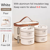 HULIANFU New Thermal Lunch Box Portable Japanese Style Bento Box Lunchbox Leakproof Food Container Microwave oven Dinnerware for Students