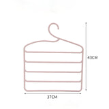 HULIANFU Multifunctional Household Plastic Pants Rack Trousers Clothes Hanger Wardrobe Closet Organizer Adult Silk Scarf Tie Storage Rack