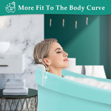 HULIANFU SPA Bath Pillow Bathtub Pillow with 3 Suction Cups EVA foldable Neck and Back Support Bath Tub Pillow For Home Spa Bathroom