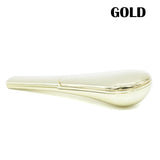 HULIANFU Spoon Smoking Pipe Portable Creative Herb Tobacco Cigarette Ignescent Metal Pipes For Smoking Gift Box
