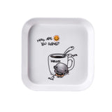 HULIANFU Snack Platter Snack Dish Small Bone Dish Spit Bone Dish Melamine Plate Small Plate Household Bone Bone Small Dish Cake Plate