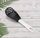 HULIANFU New Soup Spoon Long Handle Kitchen Strainer Solid Color Cooking Colander Kitchen Scoop Plastic Tableware Colander Hot