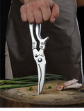 HULIANFU Kitchen Scissors Chicken Bone Scissors Chicken Duck Fish Cutter Shears Stainless Steel Scissors Scale Clean Cook Scissors Knife