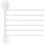 HULIANFU Multi-bar Wall Mounted Rotating Towel Rack Punch-free 180 Degree Bathroom Bath Towel Hanger Holder Stand Tools Accessories