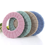 HULIANFU Winter Warm Toilet Seat Cover Closestool Mat 1Pcs Washable Bathroom Accessories Knitting Pure Color Soft O-shape Pad Toilet Seat
