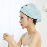 HULIANFU Women Microfiber Towel Hair Towel Bath Towels for Adults Home Terry Towels Bathroom Serviette De Douche Turban for Drying Hair