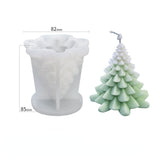 HULIANFU Large Christmas Scented Silicone Candle Mold DIY New Santa Christmas Tree Gypsum Handmade Soap cake chocolate Molds Resin making