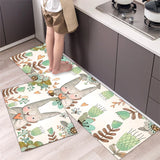 HULIANFU Modern Kitchen Mat Home Entrance Doormat Hallway Bedroom Living Room Decoration Floor Carpet Balcony Bathroom Anti-Slip Long Rug