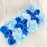 HULIANFU Luxury Wedding Road Cited Flowers Rose Peony Hydrangea Mix DIY Arched Door Flower Row Window T Station Wedding Decoration