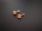 HULIANFU Natural Amethyst Rough Stone Earrings Simple and Fashionable Women  Earrings Earrings Crystal Flower Jewelry High-end Luxury