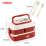 HULIANFU Kawaii Portable Lunch Box For Girls School Kids Plastic Picnic Bento Box Microwave Food Box With Compartments Storage Containers