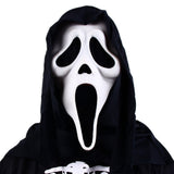 HULIANFU Scream Latex Mask Horror Movie Scary Mens Face Evil Halloween Party Cosplay Costume Props