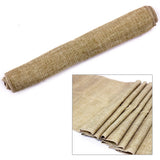 HULIANFU Rustic Burlap Lace Table Runner Natural Imitated Linen Tea Table Cover Table Runners for Wedding  Decor Christmas Birthday Party