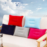 HULIANFU Ultralight Inflatable Air Pillow PVC Nylon Sleep Pillow Outdoor Camping Cushion Travel Car Backrest Airplane Head Rest Support