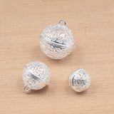 HULIANFU 2023 5Pcs Hollow Metal Jingle Bells Christmas Tree Decoration Family Craft Ornaments DIY Handmade Earrings Accessories Material