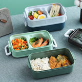 HULIANFU Lunch Box Bento Box for School Kids Office Worker 3layers Microwae Heating Lunch Container Food Storage Box