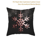 HULIANFU Merry Christmas Cushion Cover Ornaments Christmas Decoration For Home Cristmas Decor Noel Navidad New Year Gift 2023 Xmas Natal