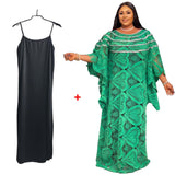 hulianfu Women Long Sleeve Round Neck Fashion Casual Solid Color Sexy Fancy Party Lace And Floor Dress