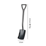 HULIANFU Stainless Steel Coffee Tea Spoon Creative Retro Shovel Scoop for Dinner Ice Cream Dessert Watermelon Kitchen Tableware Bar Tool