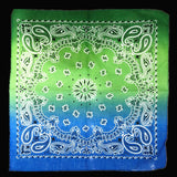 HULIANFU Tie Dye Bandana Cotton Paisley Bandanas Headbands Cowboy Handkerchiefs for Men and Women Colorful Hip-Hop Cycling Outdoor