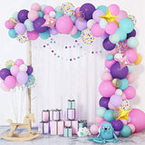 HULIANFU QIFU Macaron Balloons Garland Latex Ballons Arch Happy Birthday Party Decor Kids Adult Wedding Baloon Chain Baby Shower Balon
