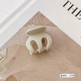 HULIANFU Sweet Solid Color Hair Clip for Women Girls Hair Claw Chic Barrettes Claw Crab Hairpins Styling Fashion Spring Hair Accessories